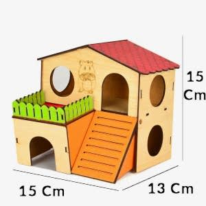Flip Hamster Evi 2 Katlı Medium