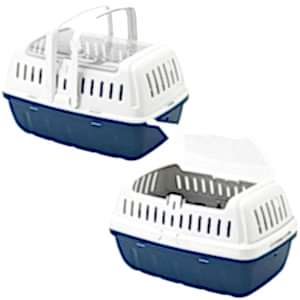 Moderna Hipster Gine Pig Ve Tavşan Taşıma Çantası Large Mavi