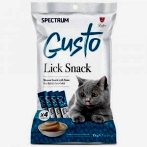 Spectrum Gusto Lick Snack Ton Balıklı Sıvı Kedi Ödülü (4x15 Gr)
