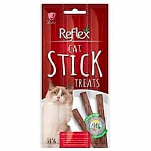 Reflex Cat Stick Biftek ve Kuzu Etli Tahılsız Kedi Ödül Çubukları 5 Gr x 3 Stick