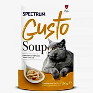 Spectrum Gusto Tavuk Etli ve Havuçlu Kedi Çorbası 50 Gr